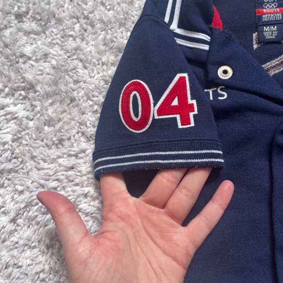 Vintage Roots.2004 USA Olympic Button Up Shirt (Kids) - Picture 4 of 6